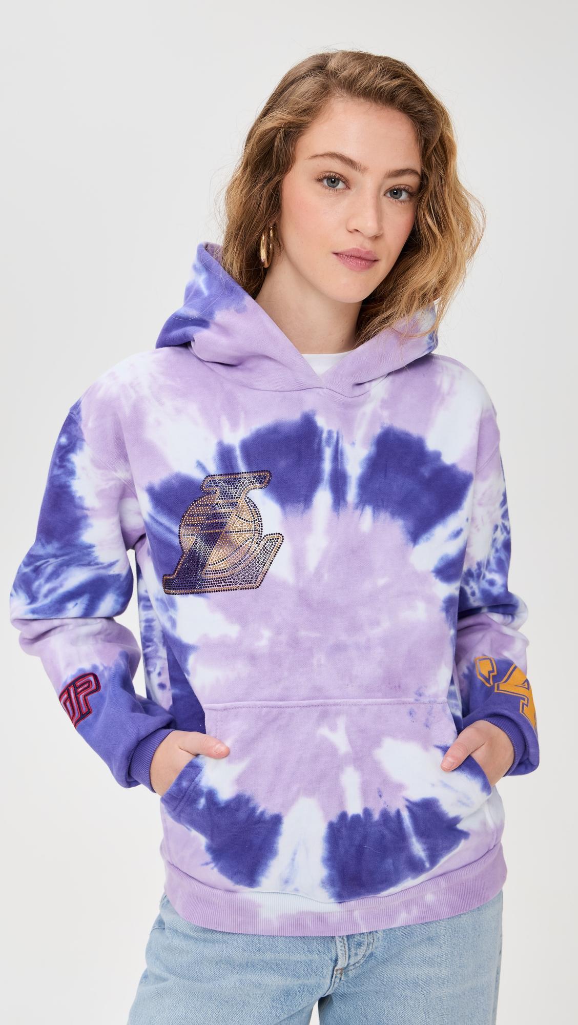 Los Angeles Lakers Tie Dye Hoodie by DANNIJOPRO