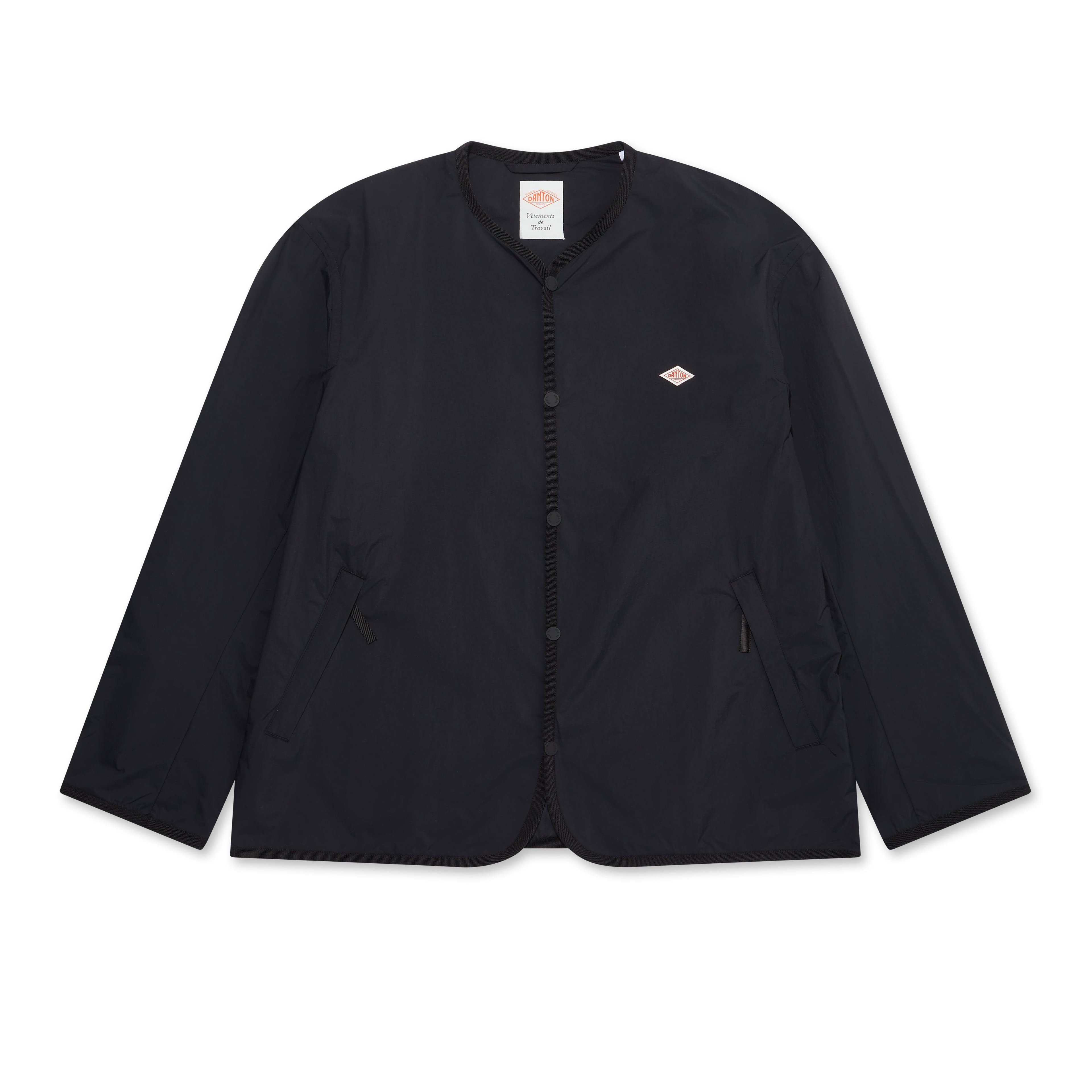 Danton - Collarless Jacket - (Black) by DANTON
