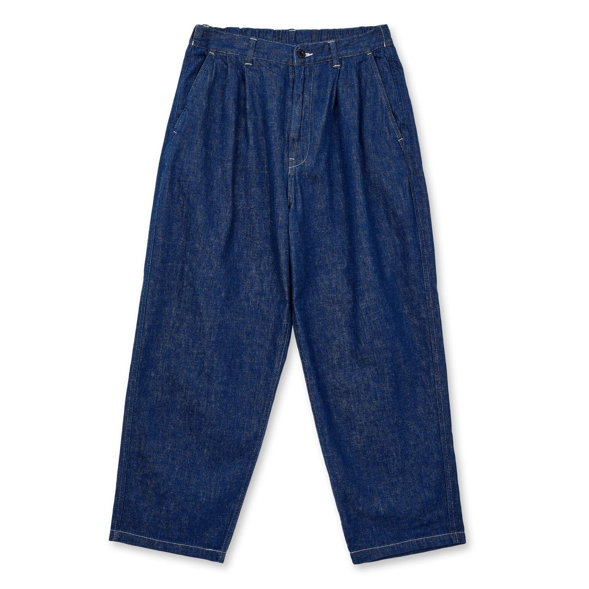 Danton - Cotton Twill Easy Pants - (Indigo) by DANTON
