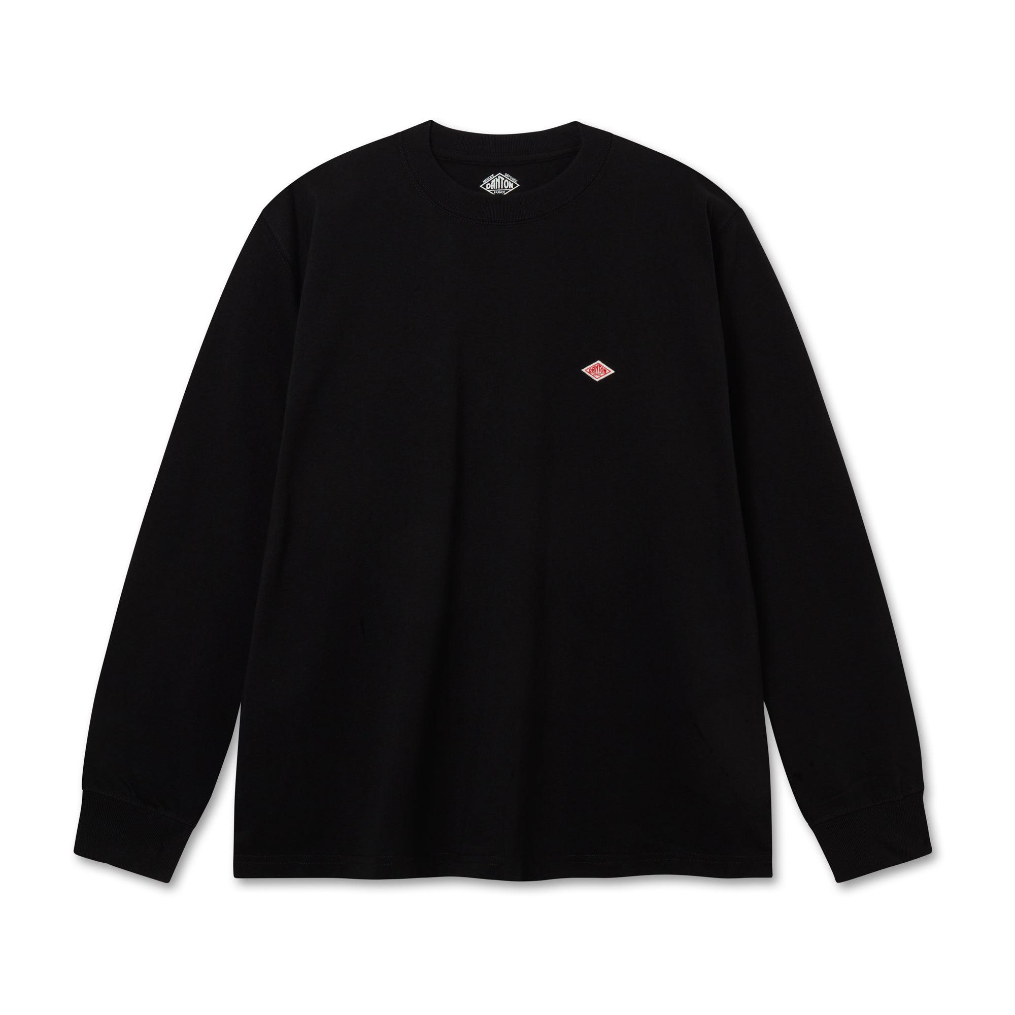 Danton - Crew Neck L/S T-Shirt - (Black) by DANTON