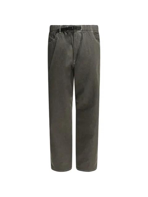 belted contrast-stitch jeans by DANTON