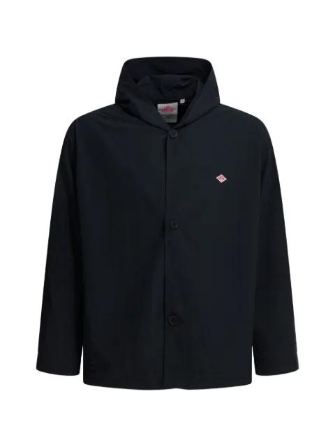 logo-patch hoodied jacket by DANTON