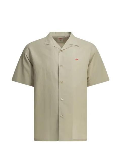 logo-patch short-sleeve shirt by DANTON