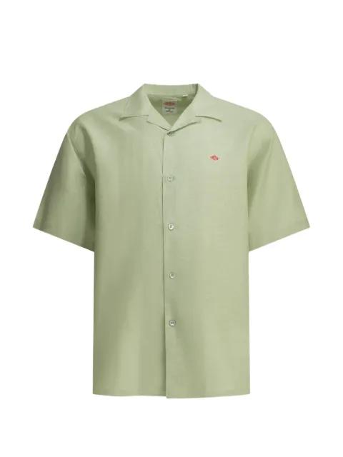 logo-patch short-sleeve shirt by DANTON