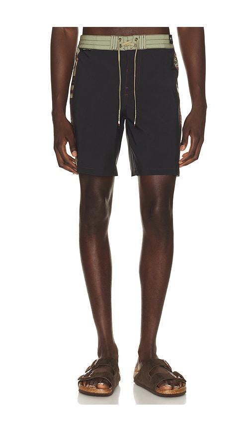 Dark Seas Rincon Boardshort in Black,Sage by DARK SEAS