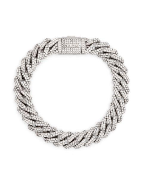 mini prong pavé bracelet by DARKAI