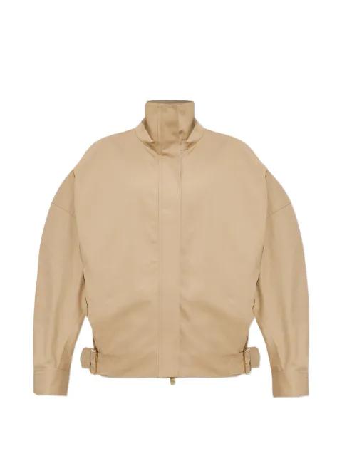 Celine high neck belted jacket by DARKPARK