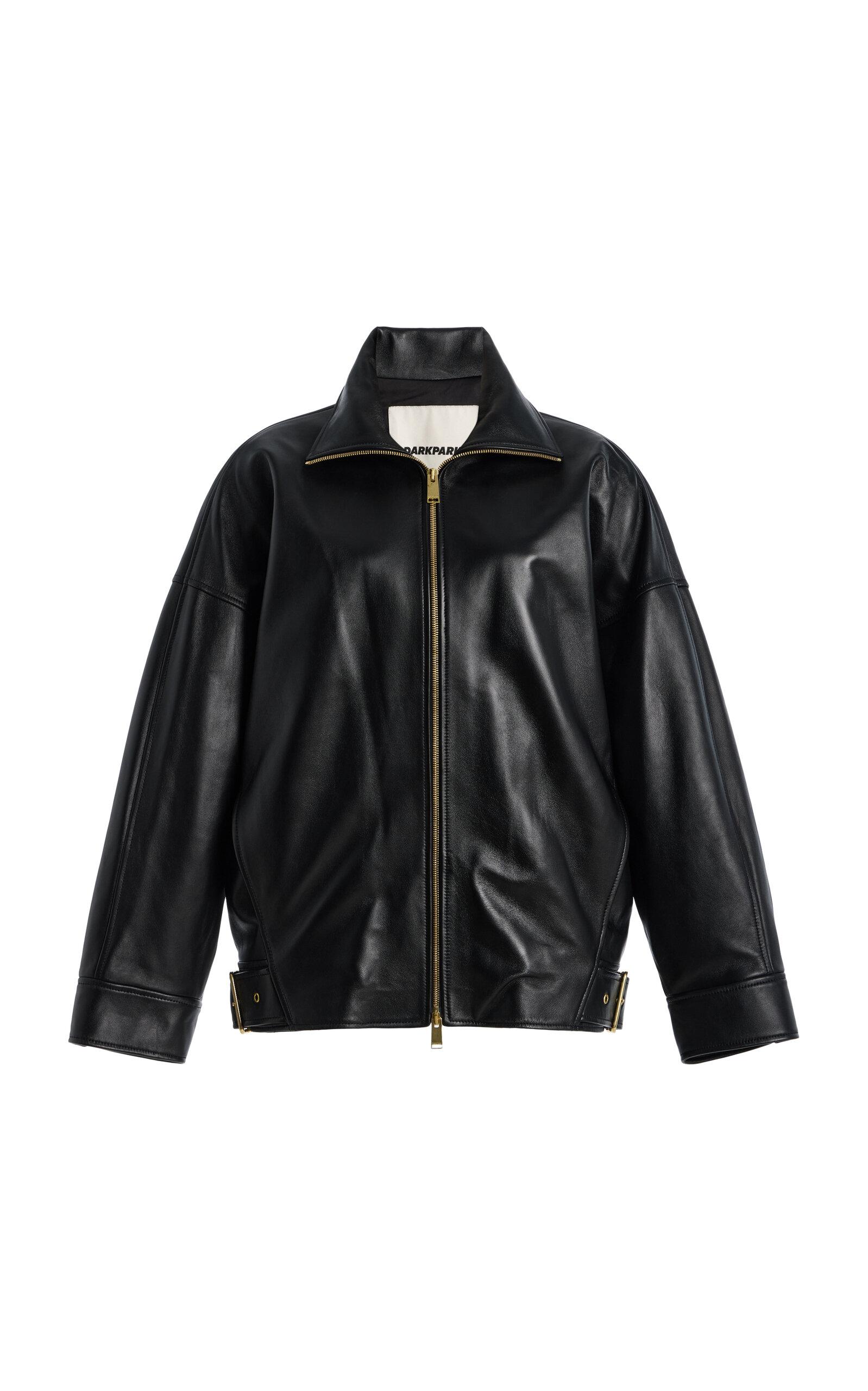 DARKPARK Celine Plonge Leather Aviator Bomber Jacket - Moda Operandi by DARKPARK