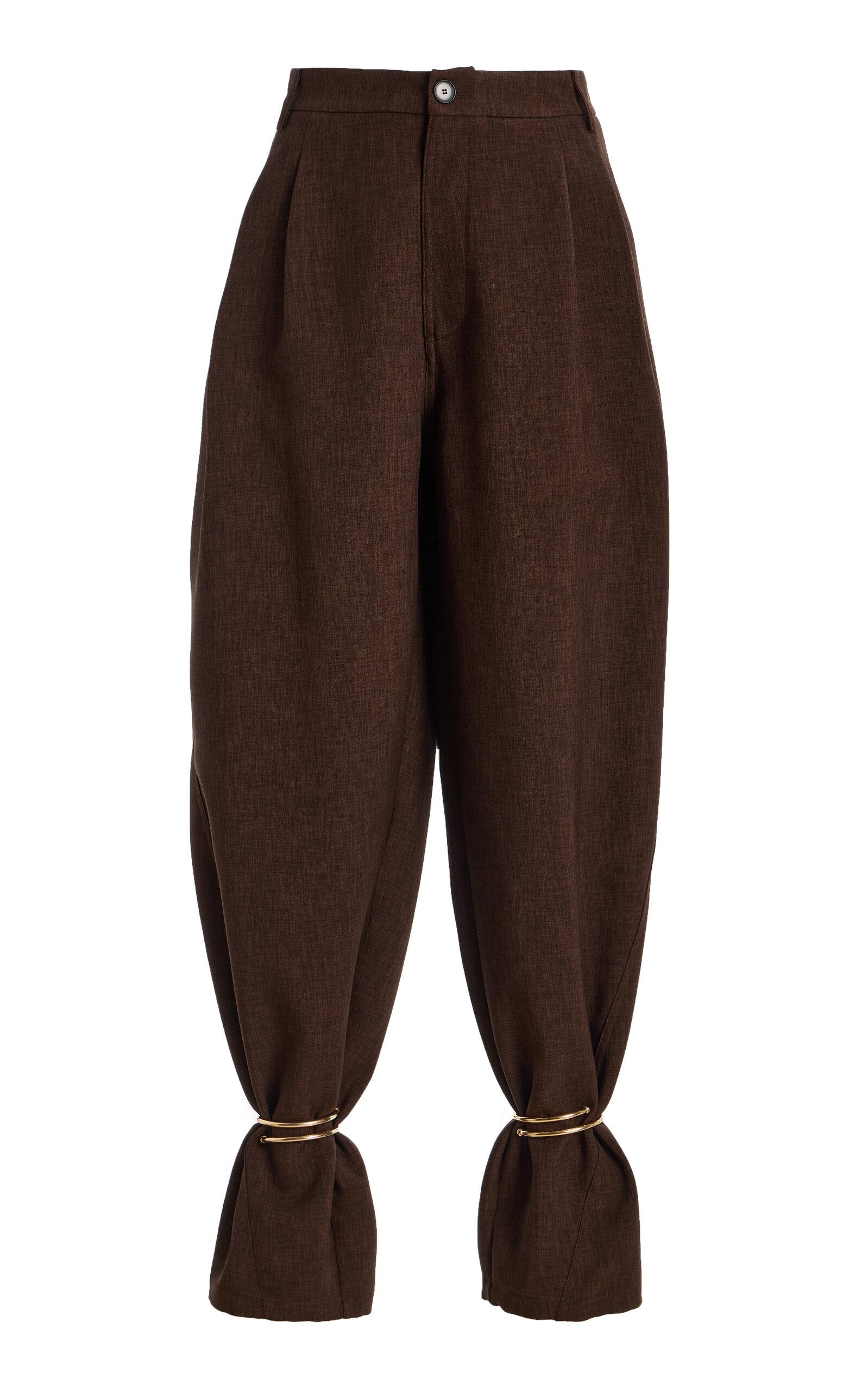 DARKPARK Phebe Cuff-Detailed Wide-Leg Comfort Suit Pants - Moda Operandi by DARKPARK