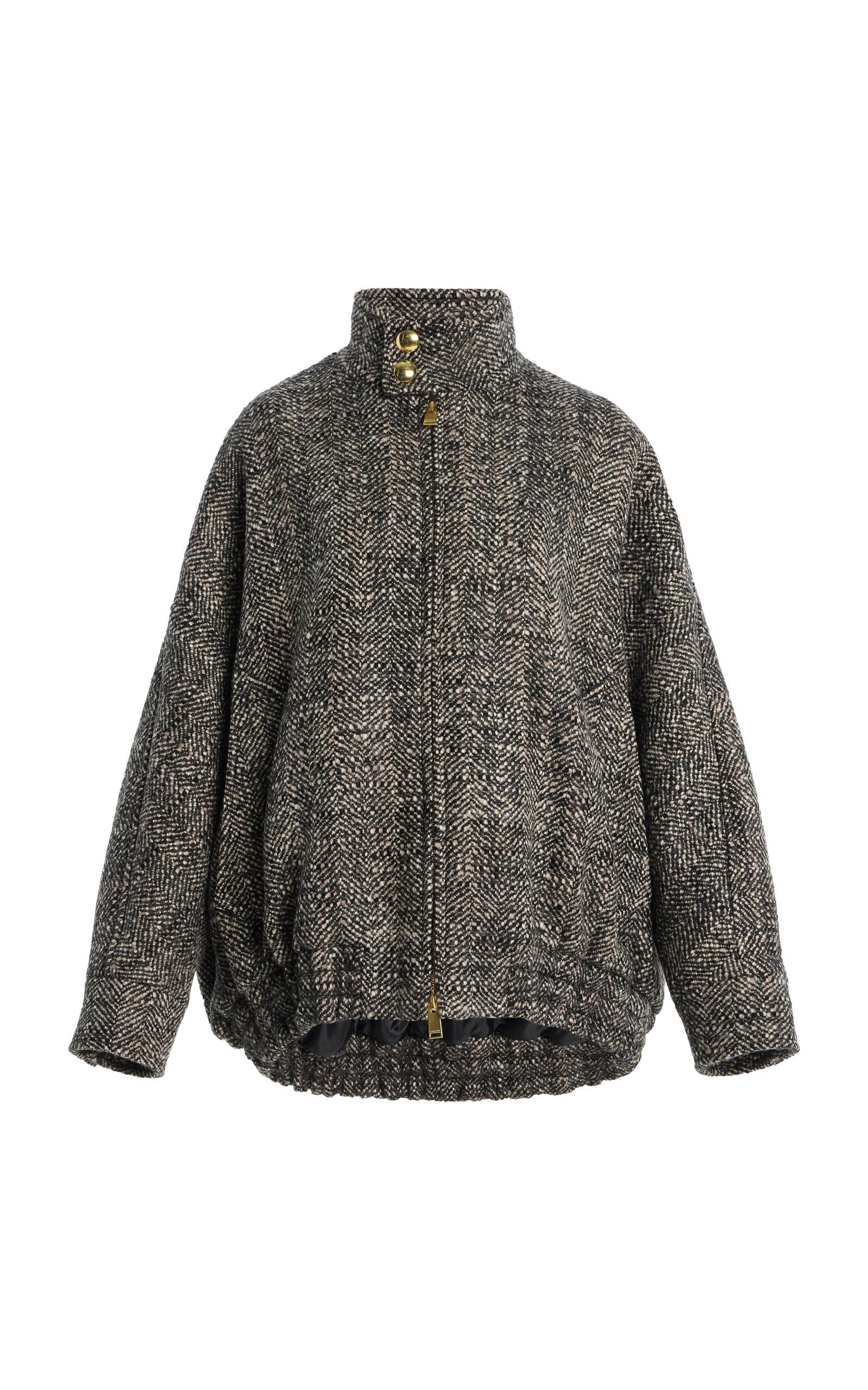 DARKPARKee Herringbone Wool Bomber Jacket - Moda Operandi by DARKPARK