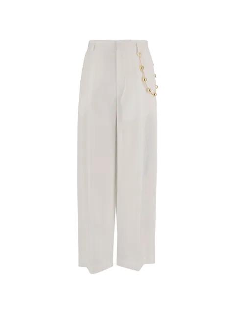 Danielle chain-detail palazzo pants by DARKPARK