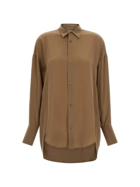Georgia detachable-scarf shirt by DARKPARK