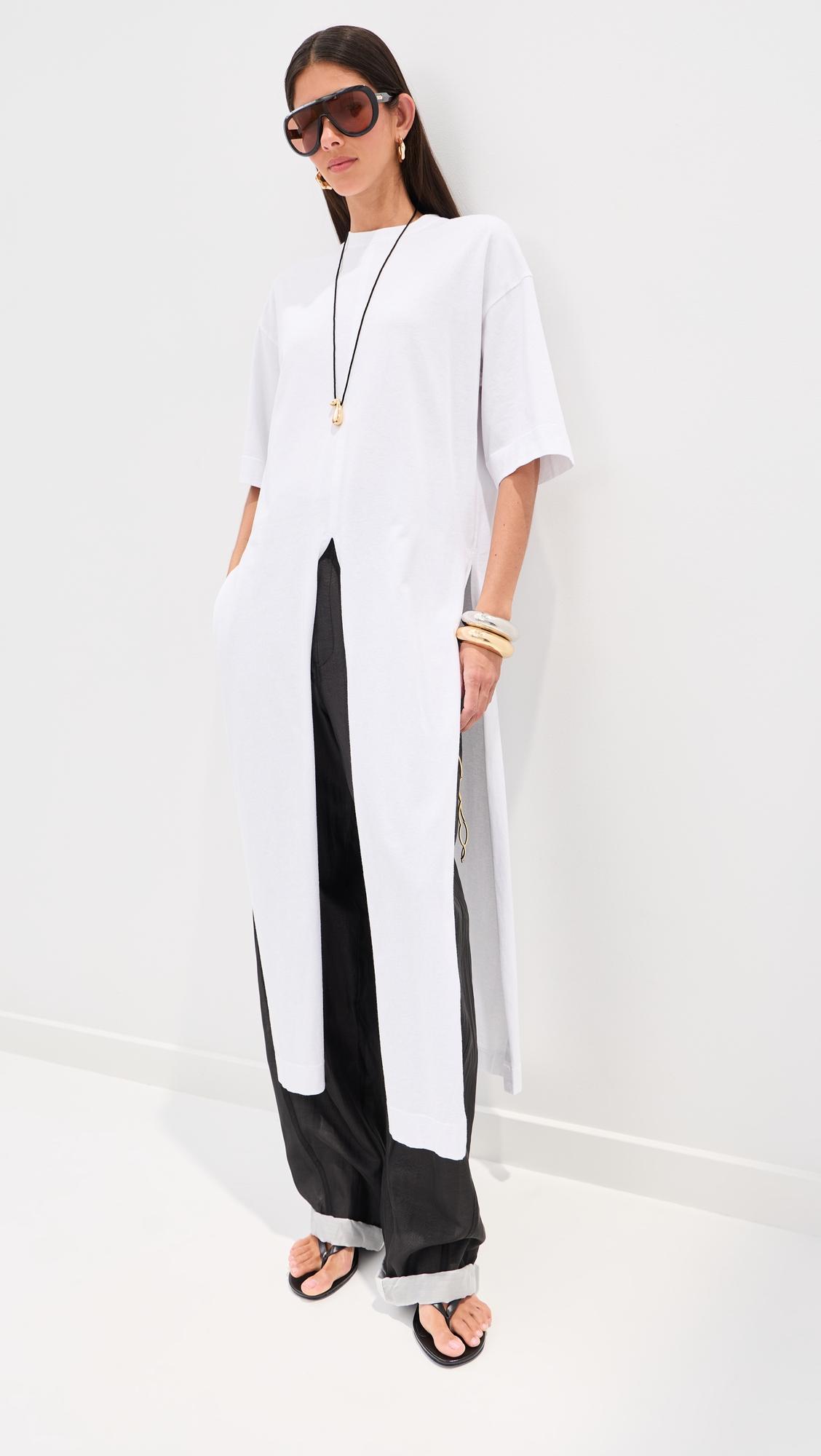 Gia Oversized Long Tee with Splits by DARKPARK