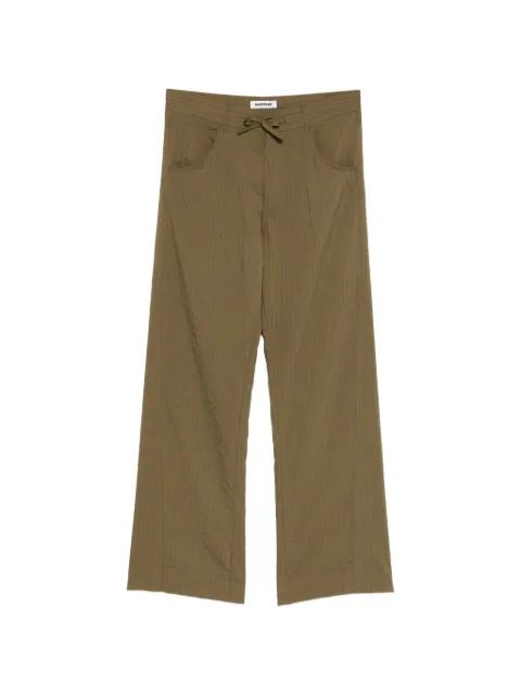 Iris Paper Bag drawstring striped trousers by DARKPARK