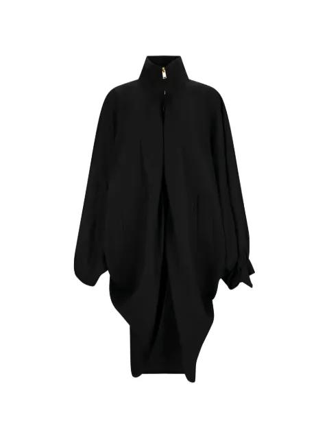 Norma zip-up draped coat by DARKPARK