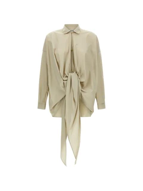 Romy tie-waist button shirt by DARKPARK