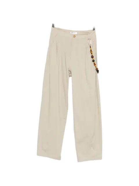 beaded trousers by DARKPARK