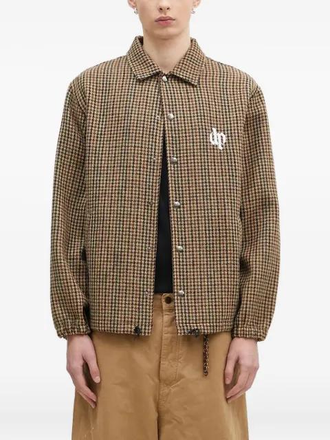 collared check jacket by DARKPARK
