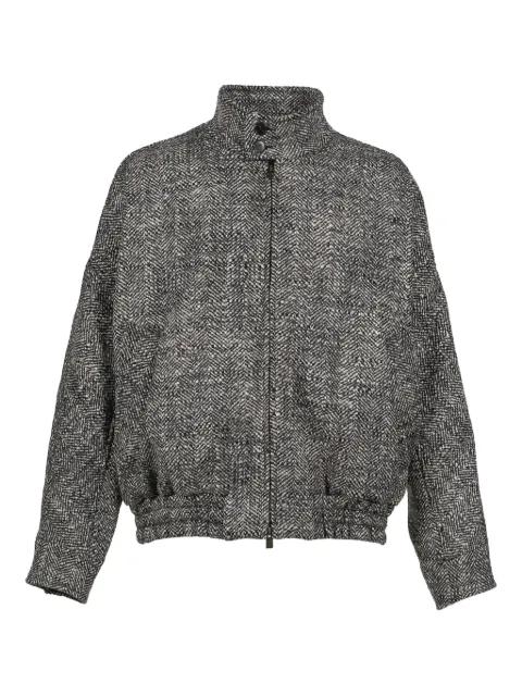 herringbone-pattern jacket by DARKPARK