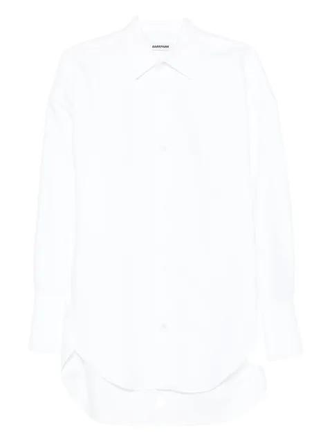 long-sleeve curved-hem shirt by DARKPARK