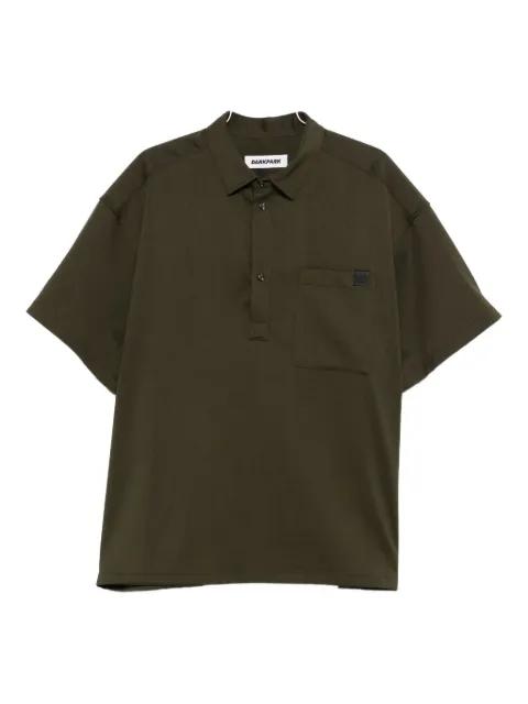 patch-pocket short-sleeve polo shirt by DARKPARK