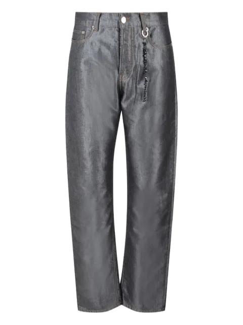 shiny straight jeans by DARKPARK