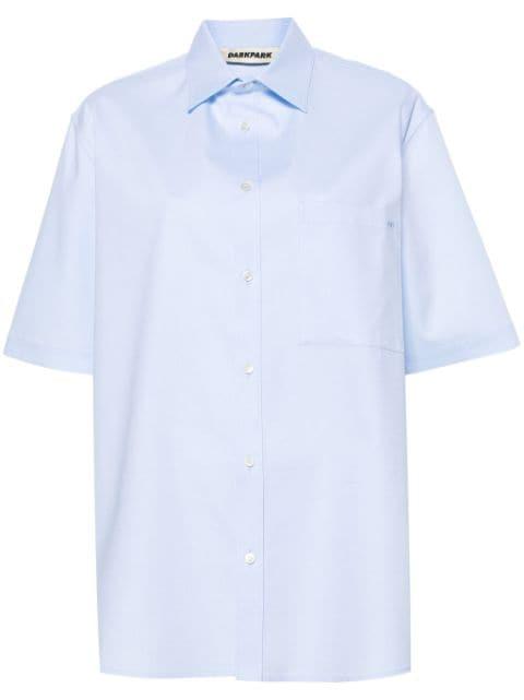 straight-point collar cotton shirt by DARKPARK