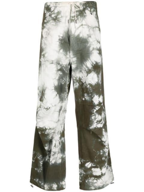 tie-dye cargo trousers by DARKPARK