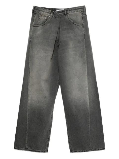 wrap-effect jeans by DARKPARK
