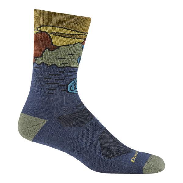 Chasing Waterfalls Micro Crew Socks by DARN TOUGH
