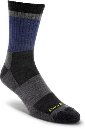 Heady Stripe Micro Crew Hiking Socks by DARN TOUGH