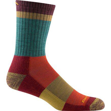 Heady Stripe Micro Crew Light Cushion Sock by DARN TOUGH