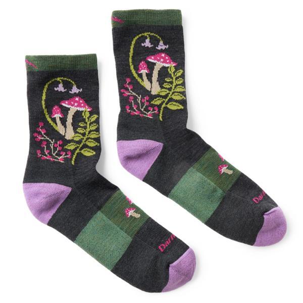 Mellow Mushrooms Micro Crew Lightweight Hiking Socks by DARN TOUGH