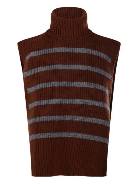striped turtleneck sweater by DAVANTINO