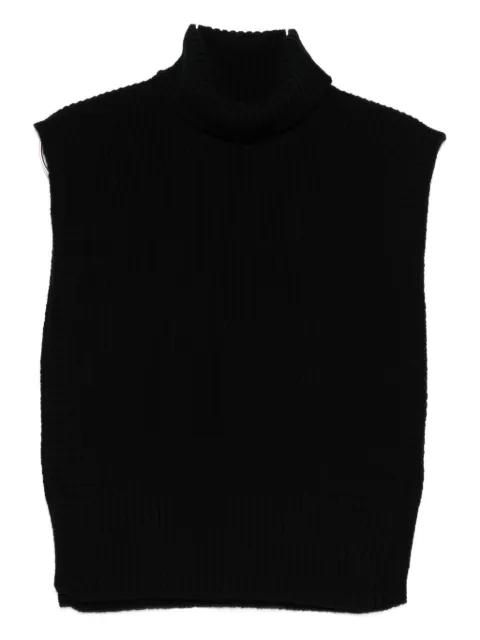 turtleneck sleeveless wool sweater by DAVANTINO