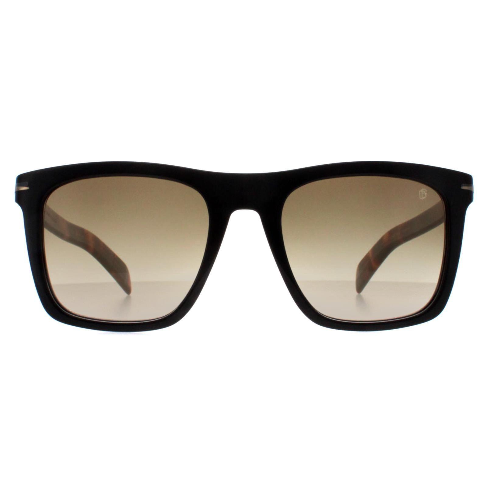 Square Black Havana Brown Gradient DB7000/S by DAVID BECKHAM