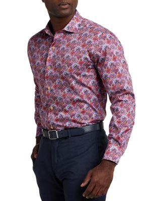 Floral Print Shirt by DAVID DONAHUE