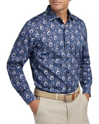 Floral Print Shirt by DAVID DONAHUE