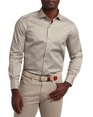 Geometric Print Shirt by DAVID DONAHUE