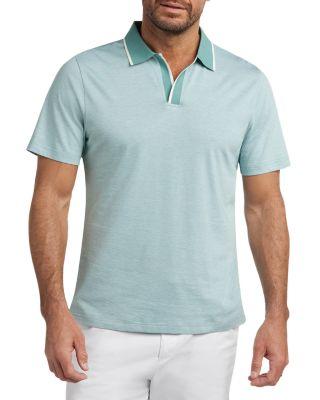 Hemingway Cotton Silk Polo Shirt by DAVID DONAHUE