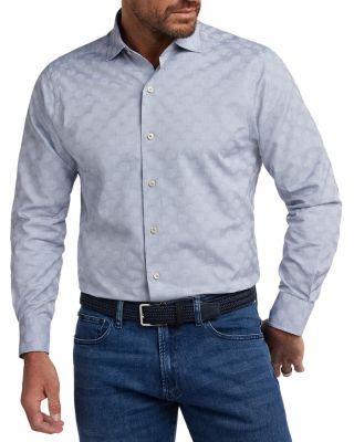 Jacquard Dot Shirt by DAVID DONAHUE