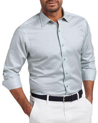 Neat Print Shirt by DAVID DONAHUE