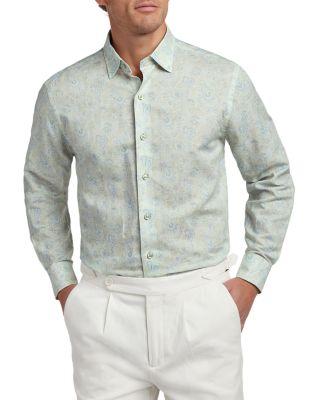 Paisley Print Shirt by DAVID DONAHUE
