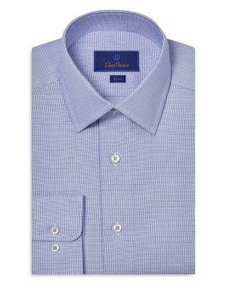 Slim Fit Printed Dobby Dress Shirt by DAVID DONAHUE