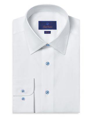 Slim Fit Super Fine Twill Dress Shirt by DAVID DONAHUE