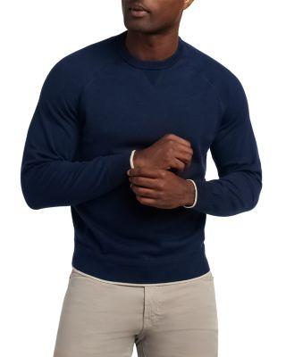 South Point Cotton Silk Crewneck Sweater by DAVID DONAHUE