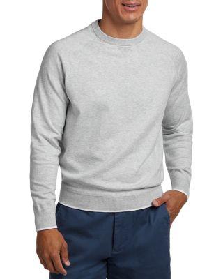 South Point Cotton Silk Crewneck Sweater by DAVID DONAHUE