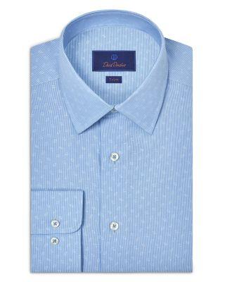 Trim Fit Diamond Dobby Dress Shirt by DAVID DONAHUE