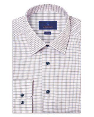 Trim Fit Dobby Check Dress Shirt by DAVID DONAHUE