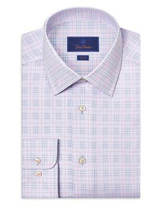 Trim Fit Dobby Check Dress Shirt by DAVID DONAHUE